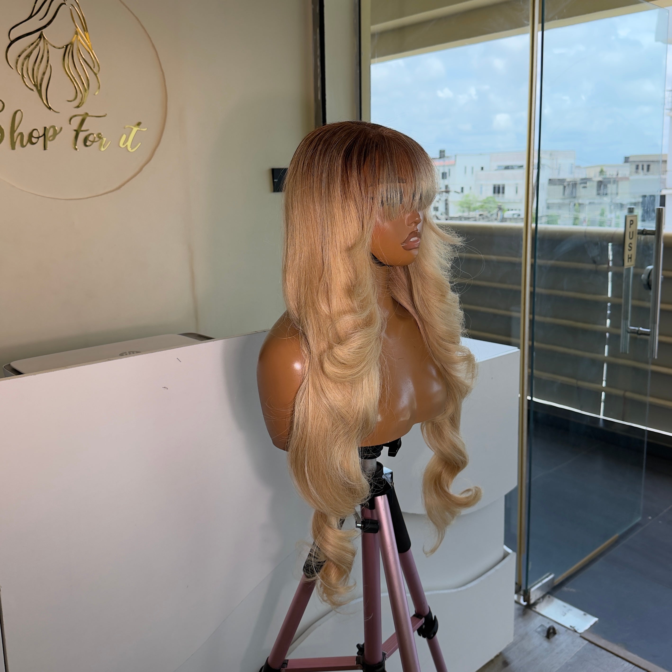 Brooklyn blonde fringe