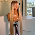 Karen blonde fringe